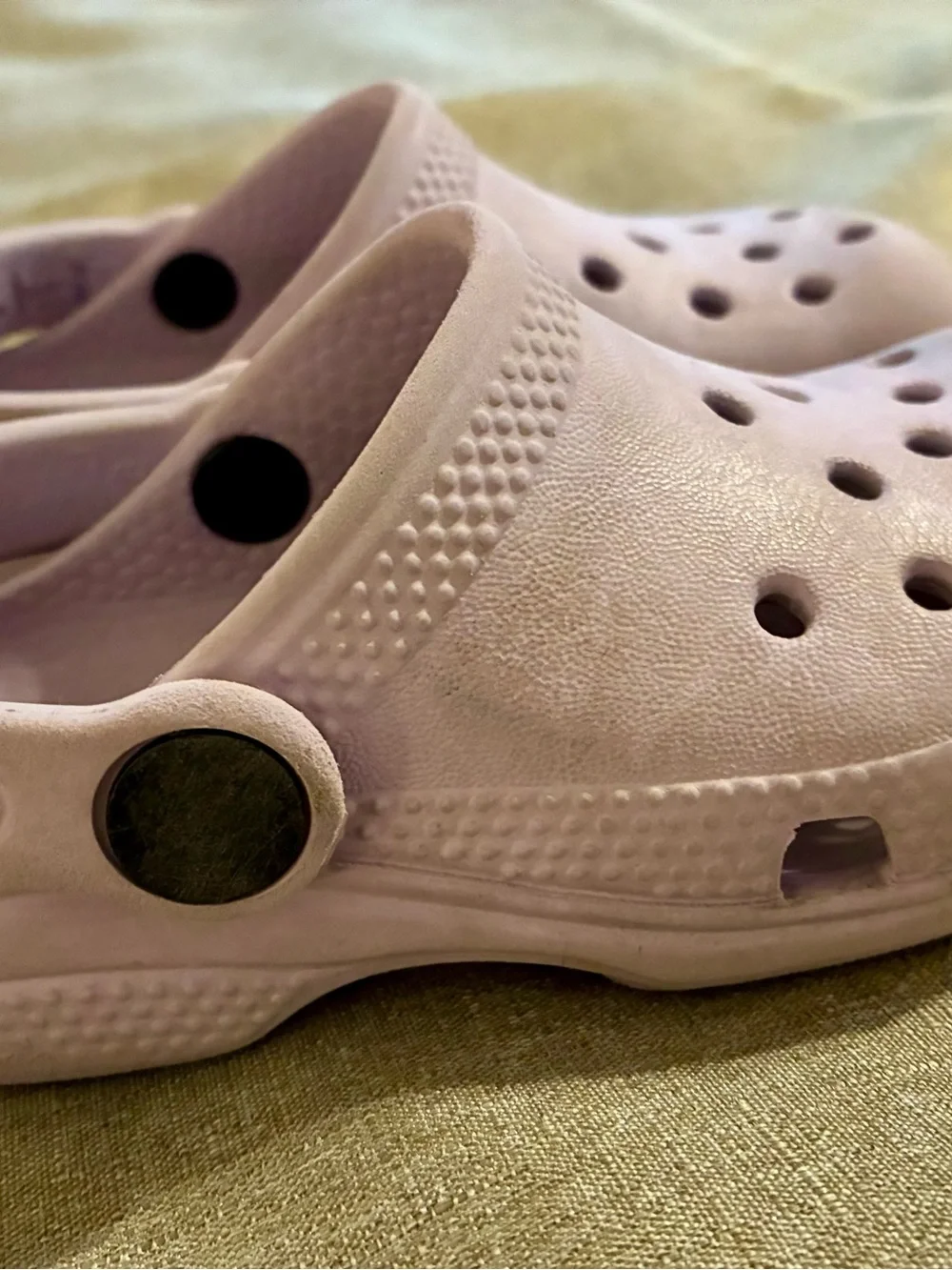 CROCS Classic Clogs Toddler Size 8 Girls Lavender Purple Heel Strap Slip-On